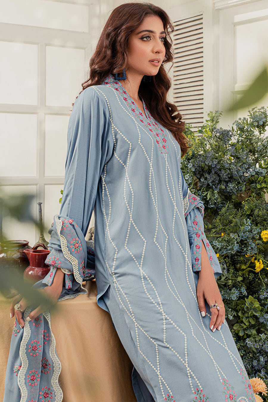 GVS-04 - SAFWA GLAM EMBROIDERED 3-PIECE COLLECTION VOL 01