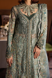 Afrozeh Hayat Wedding Embroidered Organza Unstitched 3Pc Suit - Mehves