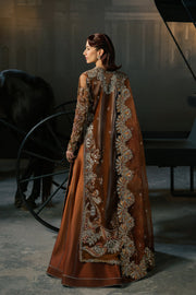 Afrozeh Hayat Wedding Embroidered Velvet Unstitched 3Pc Suit - Zavaa