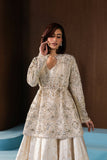 Afrozeh Hayat Wedding Embroidered Raw Silk Unstitched 3Pc Suit - Rohave