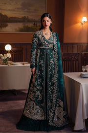 Afrozeh Hayat Wedding Embroidered Raw Silk Unstitched 3Pc Suit - Zareenah