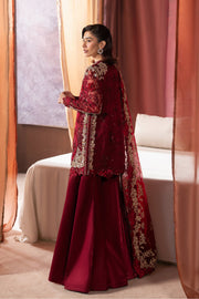 Afrozeh Hayat Wedding Embroidered Organza Unstitched 3Pc Suit - Rawayaat