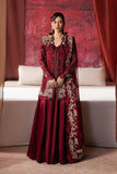Afrozeh Hayat Wedding Embroidered Organza Unstitched 3Pc Suit - Rawayaat