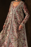 Afrozeh Hayat Wedding Embroidered Zari Unstitched 3Pc Suit - Zarhel