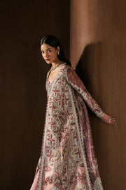 Afrozeh Hayat Wedding Embroidered Zari Unstitched 3Pc Suit - Zarhel