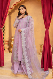 Dastgah by Neeshay Embroidered Net Unstitched 3Pc Suit - PARISA