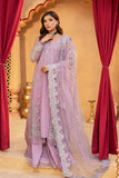 Dastgah by Neeshay Embroidered Net Unstitched 3Pc Suit - PARISA