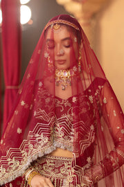 Dastgah by Neeshay Embroidered Net Unstitched 3Pc Suit - GULNAAR