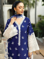 Zainab Chottani Embroidered Chikankari Lawn Unstitched 3Pc Suit D-11B Sia