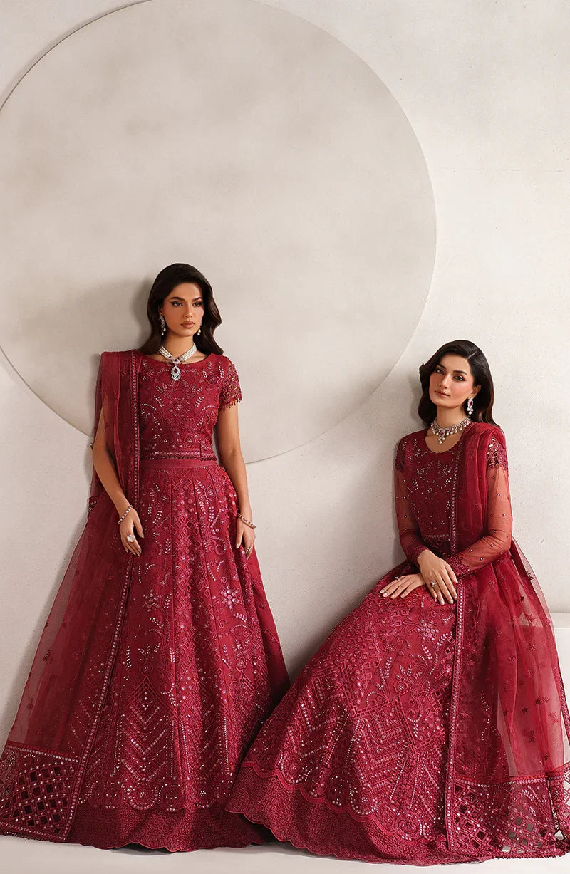 Zarif Muse Thread Embroidered Organza Unstitched 3Pc Suit ZE-MT-01 Sheen
