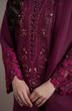 Fabiha Fatima Elvin Embroidered Grip Silk 3Pc Pret Suit - LAZEL