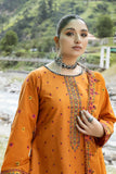 Safwa Clara Premium Embroidered Cotton Lawn Unstitched 3Pc Suit CAA-03