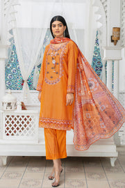 Safwa Embroidered Lawn Pret 3Pc Suit 3P-EMB-117
