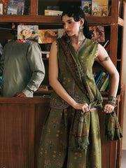 Maria B MBasics Embroidered Linen Unstitched 3Pc Suit MB-CUSV15-12A