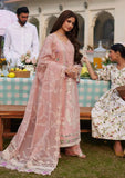 ZOREH pink dress with Embroidered Lawn Front Side Panel from  ELAF's "ELAF EID EDIT" 2024 Collection.