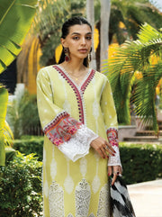 Zainab Chottani Embroidered Chikankari Lawn Unstitched 3Pc Suit D-12A Rayne