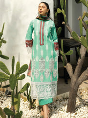 Zainab Chottani Embroidered Chikankari Lawn Unstitched 3Pc Suit D-12B Rayne