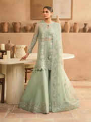 Ayzel Panache Embroidered Organza Unstitched 3Pc Suit ALF-24-V2-07 ILLIANA
