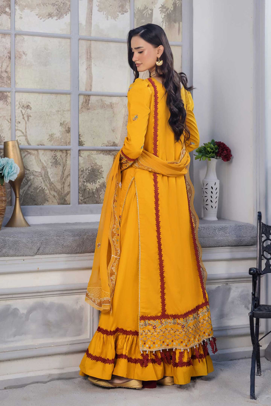 Zarya by Safwa Embroidered Viscose Unstitched 3Pc Suit ZAR-02