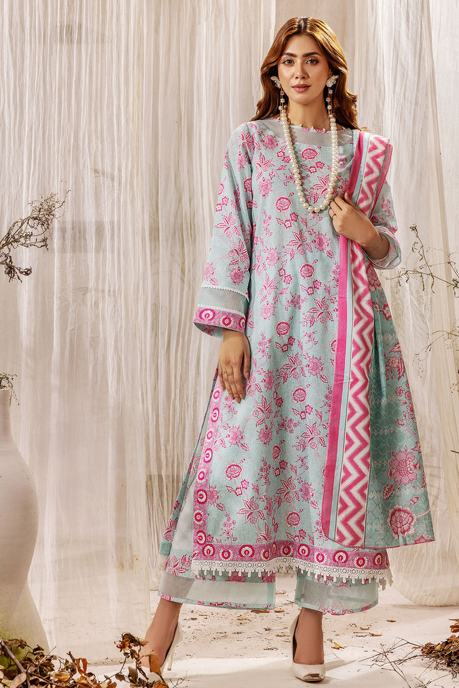 Koka by Safwa Digital Printed Doria Cambric Unstitched 3Pc Suit KOK-03