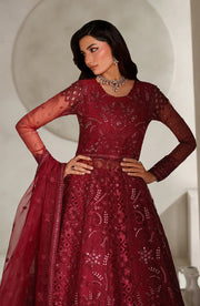 Zarif Muse Thread Embroidered Organza Unstitched 3Pc Suit ZE-MT-01 Sheen