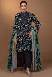 Ixora by Safwa Fine Printed Doria Lawn Unstitched 3Pc Suit ICS-15