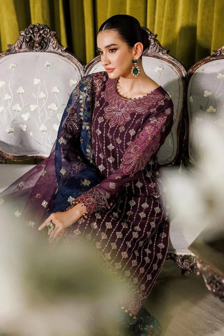 RTW-2173 Embroidered Chiffon