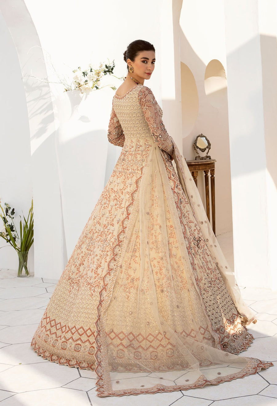 Nyra by Akbar Aslam Embroidered Net Suit - 1463 SELENE