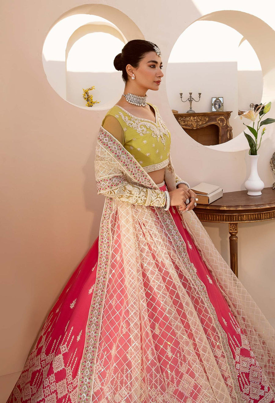 Nyra by Akbar Aslam Embroidered Net Suit - 1465 MEYER