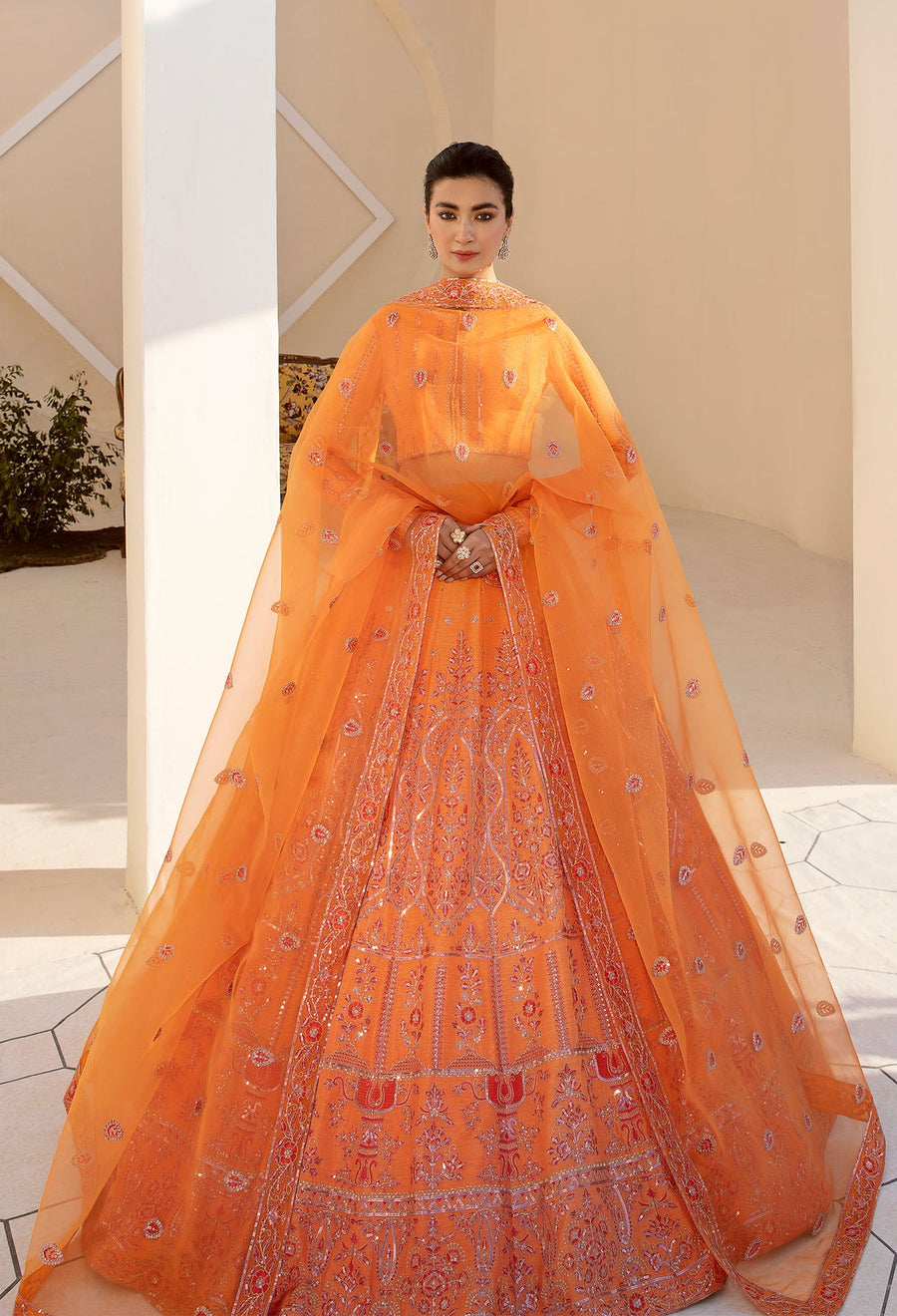 Nyra by Akbar Aslam Embroidered Raw Silk Suit - 1467 MAY