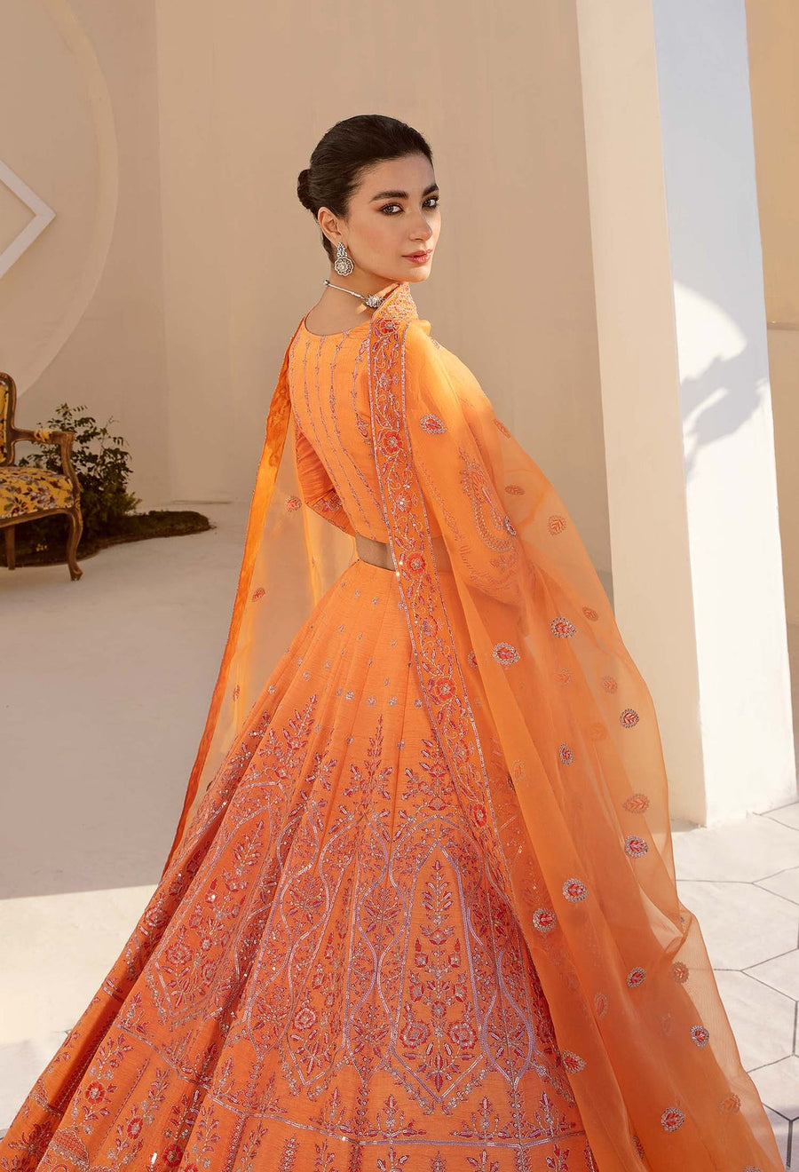 Nyra by Akbar Aslam Embroidered Raw Silk Suit - 1467 MAY