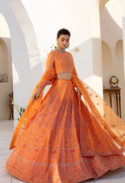 Nyra by Akbar Aslam Embroidered Raw Silk Suit - 1467 MAY