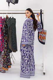 Safwa Orla Unstitched Printed Lawn 2Piece Suit - OR 88