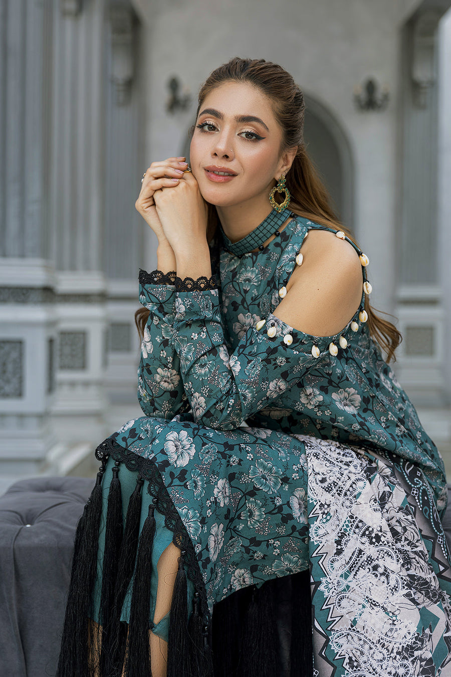 Safwa Praha Vol-04 Digital Printed Lawn Unstitched 3Pc Suit SPH-40