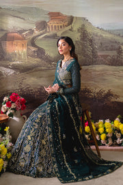 Neeshay Dastaan Embroidered Chiffon Unstitched 3Pc Suit - Shahnoor