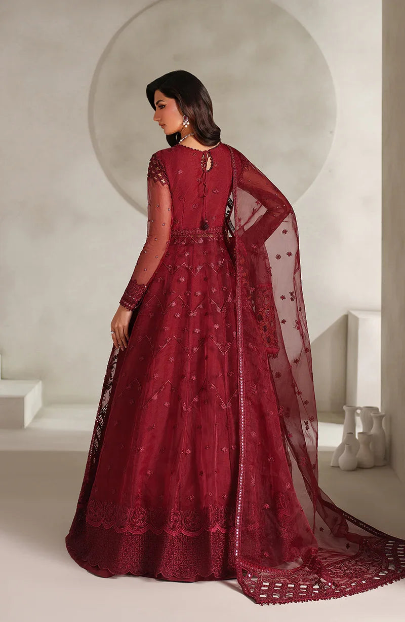 Zarif Muse Thread Embroidered Organza Unstitched 3Pc Suit ZE-MT-01 Sheen