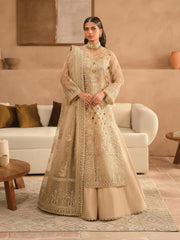 Ayzel Panache Embroidered Organza Unstitched 3Pc Suit ALF-24-V2-08 RUSA