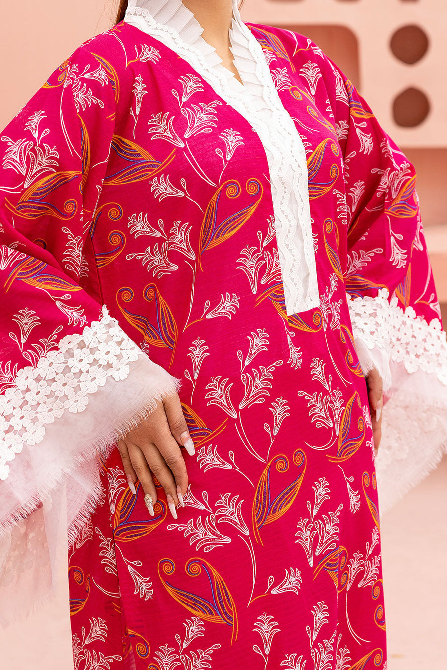 Safwa Orla Unstitched Printed Lawn 2Piece Suit - OR 63