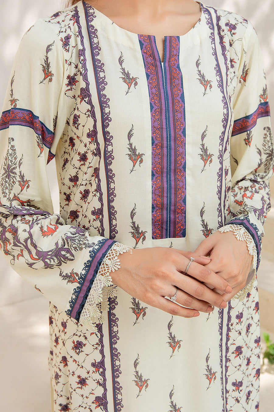 Safwa Tia Digital Printed Viscose Unstitched 1Piece Kurti VTC-15