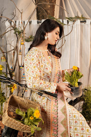 Safwa Printed Lawn Pret 3Pc Suit ( Ready To Wear ) P000519