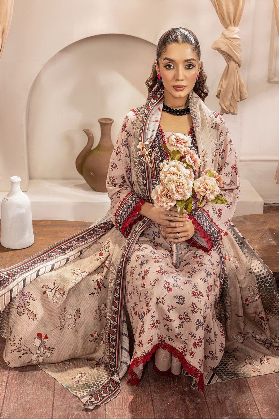Rada by Safwa Digital Printed Doria Viscose Unstitched 3Pc Suit RAD - 03