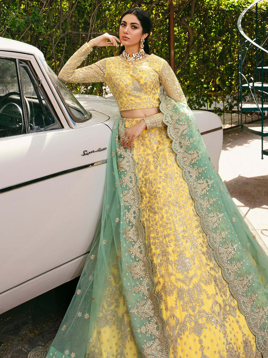 Layali Formals By Akbar Aslam Embroidered Net Suit - ILONA