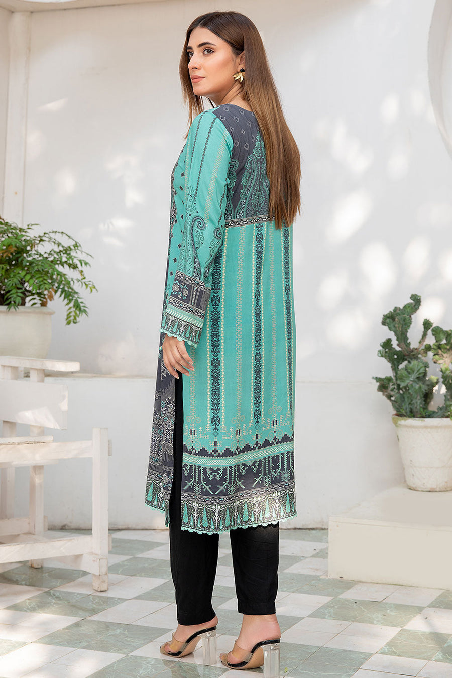 Safwa Tia Digital Printed Viscose Unstitched 1Piece Kurti VTC-16
