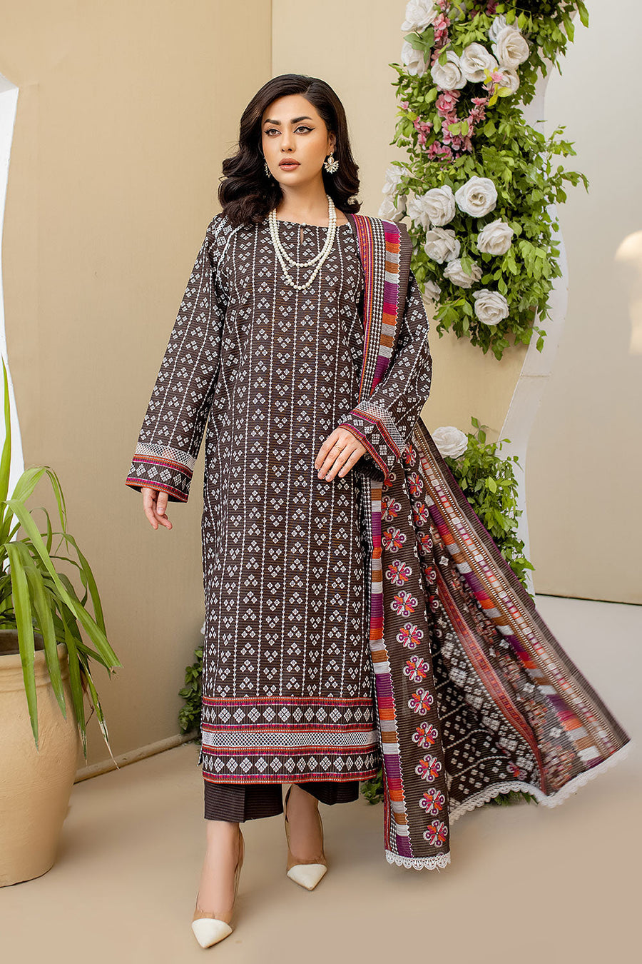 ASK-04 - SAFWA AMORA MASURI KHADDAR 3 PIECE COLLECTION