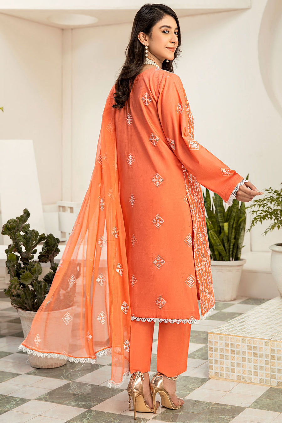 GSC-04 - SAFWA GARNET 3-PIECE EMBROIDERED COLLECTION VOL 01