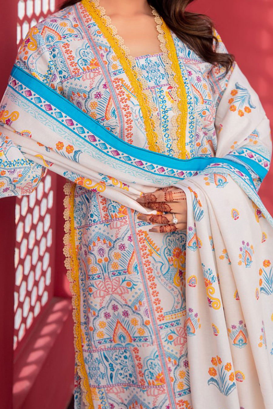 SGL-15 - SAFWA GLORIA KHADDAR 3 PIECE COLLECTION