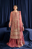 Fabiha Fatima Zebaish Embroidered Organza Unstitched 3Pc Suit - MEHAK