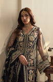 Fabiha Fatima Mehar-o-Maah Embroidered Net Unstitched 3Pc Suit - OPAL