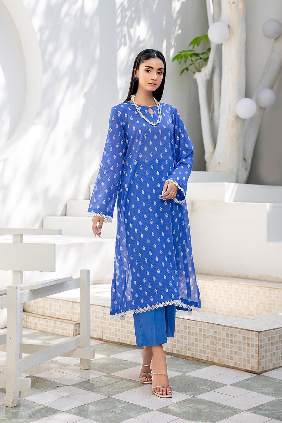 Safwa Orla Unstitched Printed Lawn 2Piece Suit - OR82