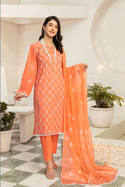 GSC-04 - SAFWA GARNET 3-PIECE EMBROIDERED COLLECTION VOL 01